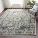 Rug carpet safavieh evoke grey/ ivory rug (8u0027 x ... TFEMANL