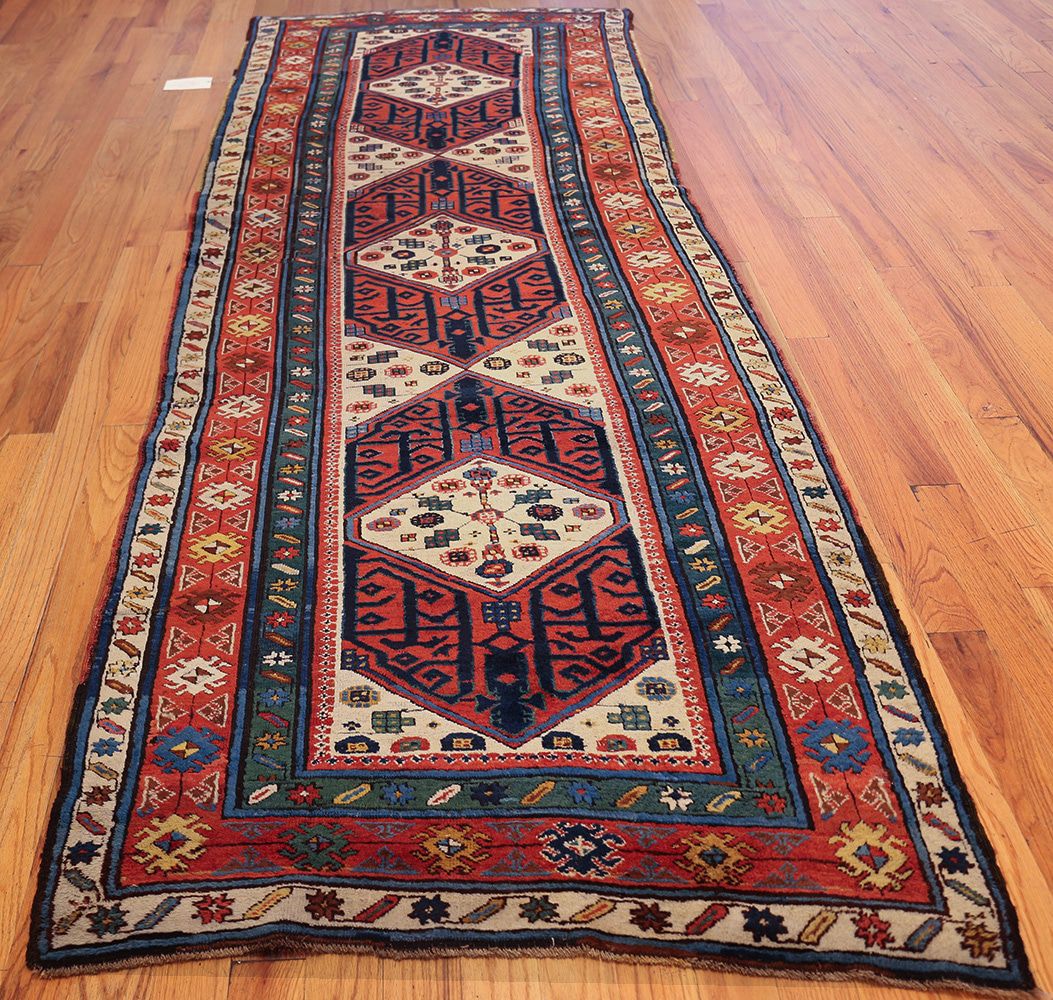 rug runner antique caucasian kazak runner rug 46425 whole nazmiyal VARDOSM