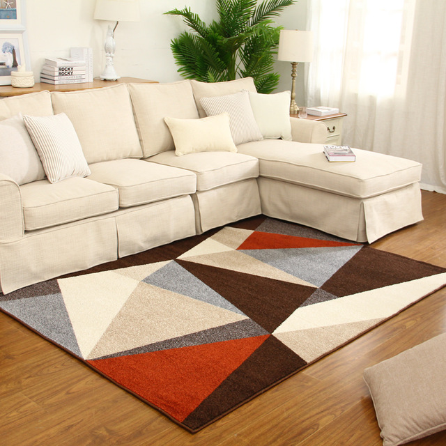 Rugs and carpets 3d modern living room geometry rug coffee table bedroom rugs and carpets KOCJFIX