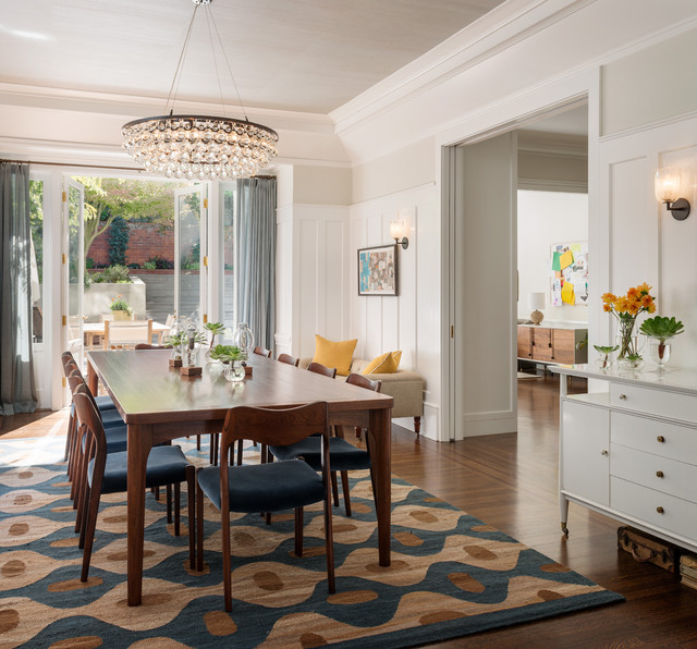 rugs for dining room transitional dining room by sutro architects VUGBOLF