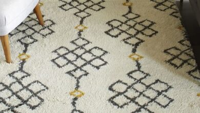 shaggy rug pattern fes wool shag rug - ivory / slate SALYPJX
