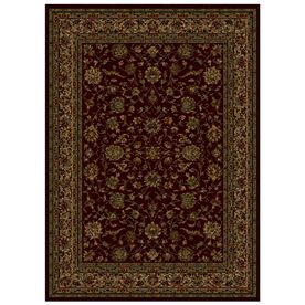 shaw rugs shaw living palace kashan rectangular red transitional area rug (common:  5-ft x MMRVZVK