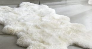 sheepskin throw rug | crate and barrel SDUJSCY