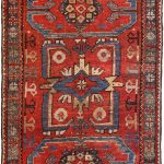 small geometric antique yastic turkish rug 48620 nazmiyal VGNNPUE