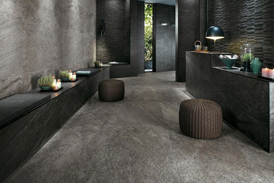 Solid stone floors porcelain stoneware that captures the essence of rugged solid stone for use AESOVZX