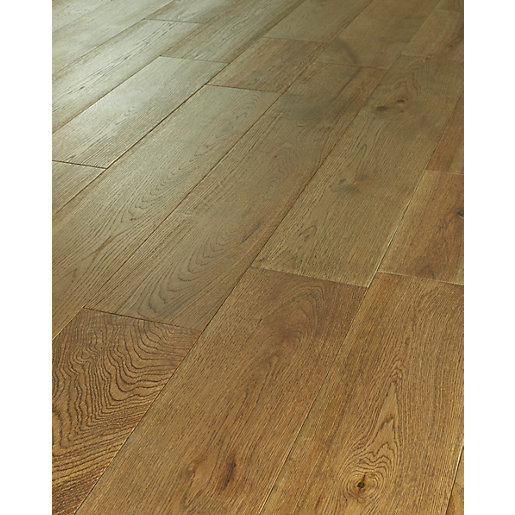 Solid wood floor wickes dusky oak solid wood flooring | wickes.co.uk MGUACWY
