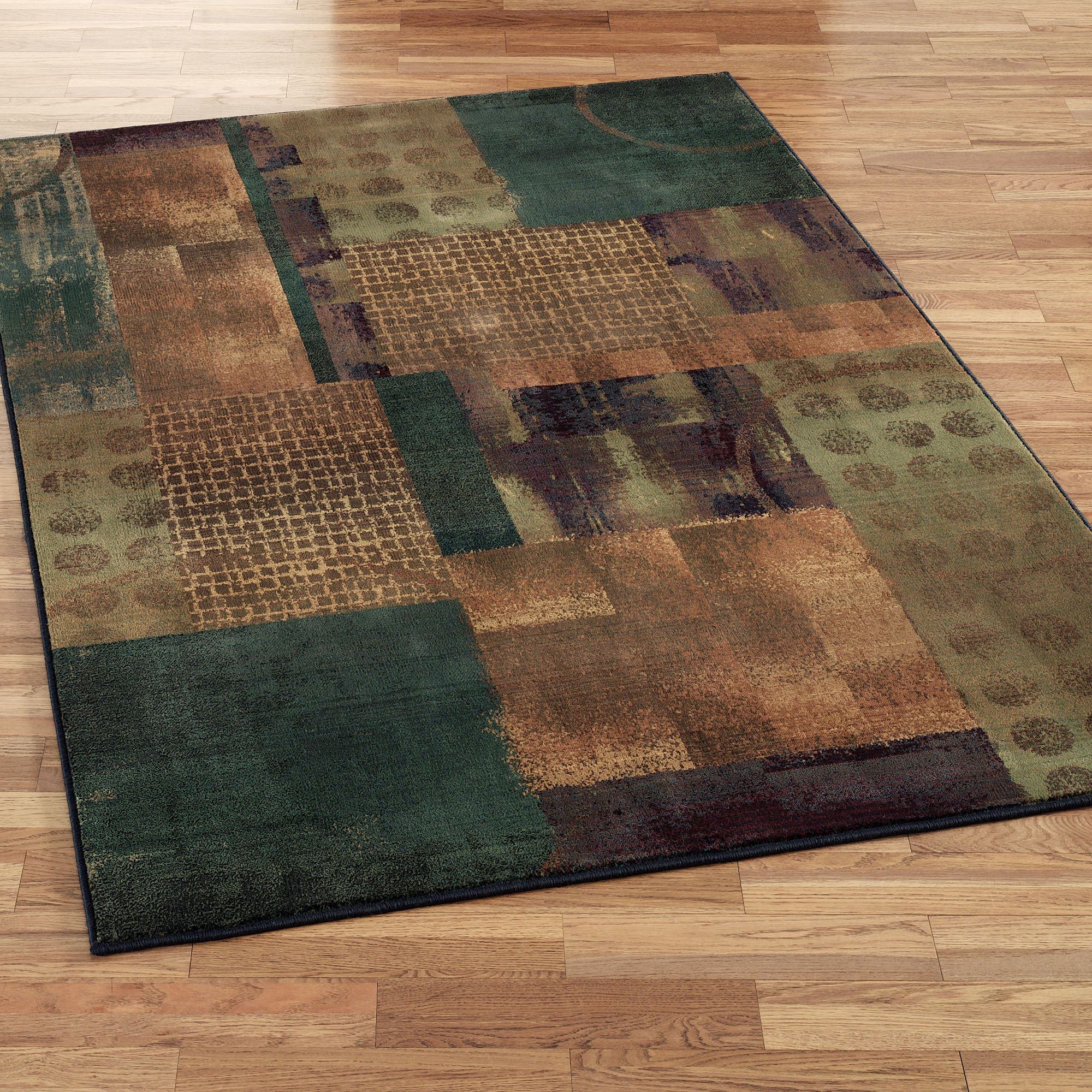 throw rug contempo block rectangle rug teal blue NFPUBDW