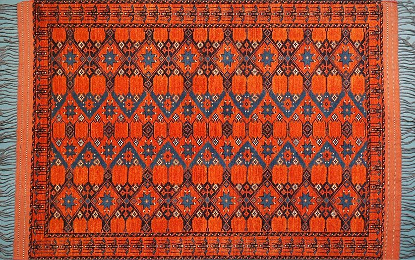 tribal rug ersari turkman QPNPULL