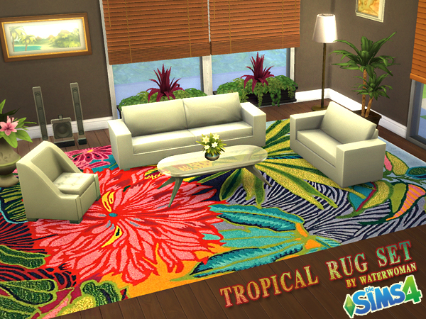 Tropical rugs tropical rugs by waterwoman at akisima UKGFXIV