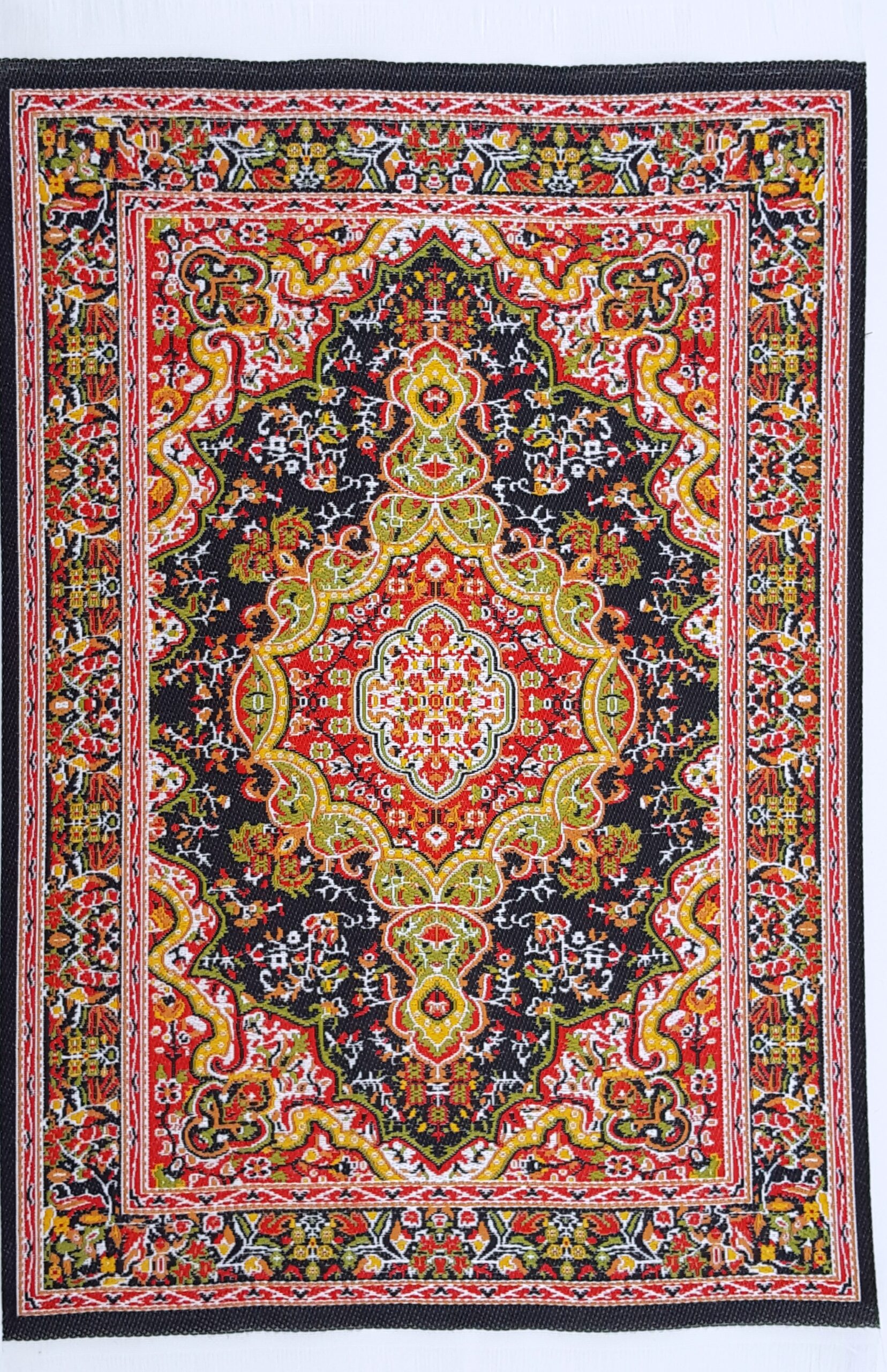 Turkish carpets xlrg woven turkish carpet w/fringe 32x20cm (12x8) OAVIGSC