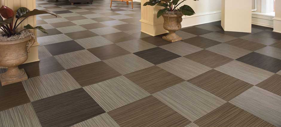 Fabulous interiors with vinyl floor tile