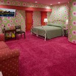 wall carpeting pink shag in california SIWFBBS