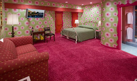 wall carpeting pink shag in california SIWFBBS