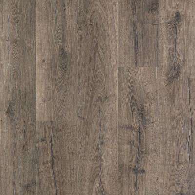 Waterproof laminate flooring outlast+ vintage pewter oak 10 mm thick x 7-1/2 in. wide QACSWBY