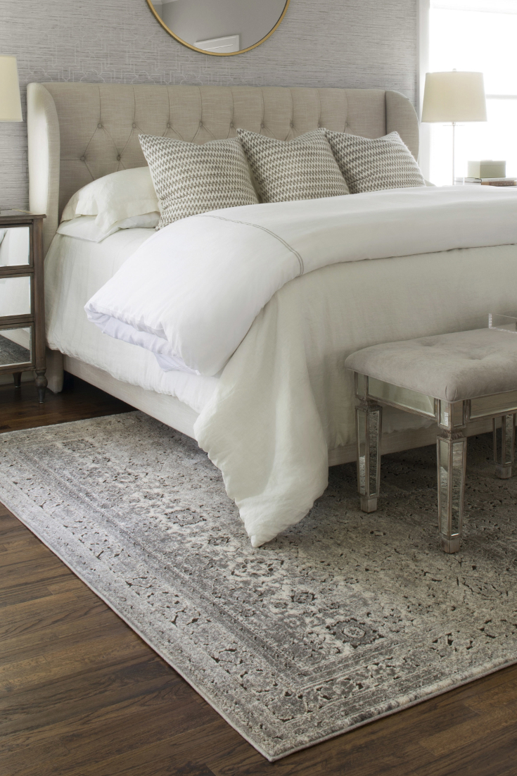 white area rug bedroom how to choose an area rug for your bedroom VGMQZMI