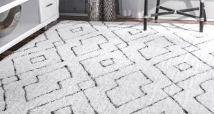 white area rugs peraza hand-tufted white area rug VWNQZOM