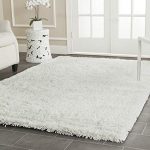 white area rugs safavieh classic shag collection sg240a handmade white area rug (5u0027 x ... ZMSMTDB