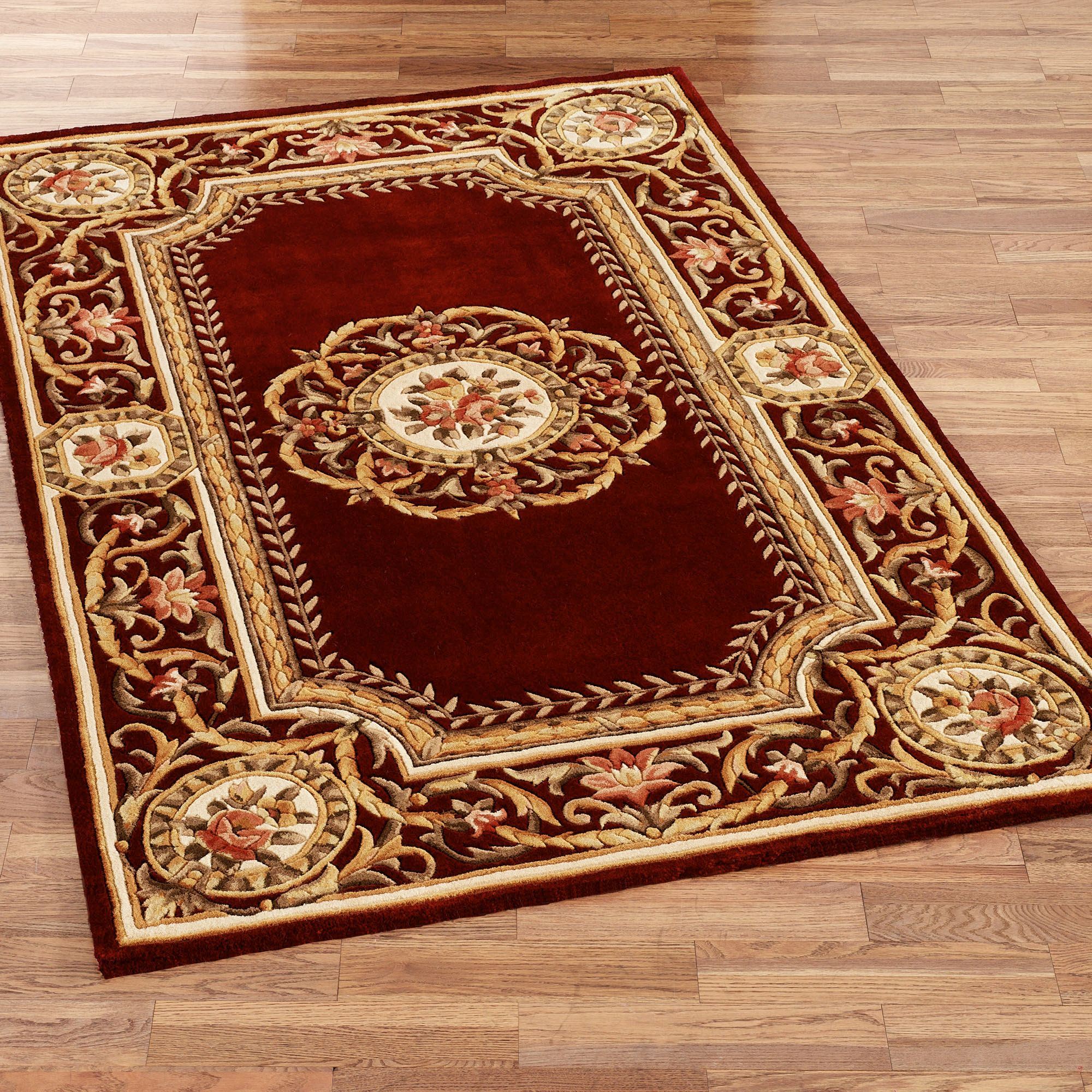 wool area rugs elegant medallion rectangle rug SKCAOLA