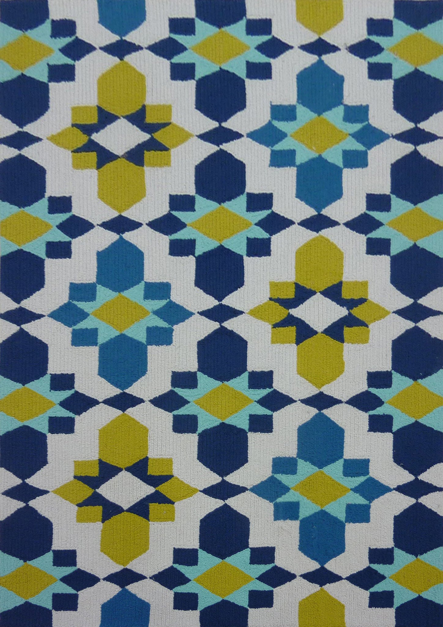 Yellow area rug ($199.99 · contemporary vibrant blue with yellow area rug 2u0027 x 3u0027 ft. GNAWDAH