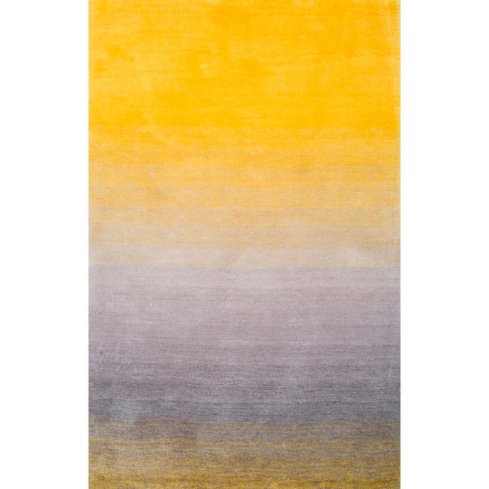 Yellow area rug nuloom ombre shag yellow 5 ft. x 8 ft. area rug PTFDXAE
