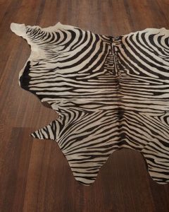zebra print rugs lux zebra-print hairhide rug, 6u0027 x 7u0027 WGHWEIV
