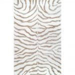zebra rugs nuloom plush zebra grey 8 ft. x 10 ft. area rug BJSMIQT