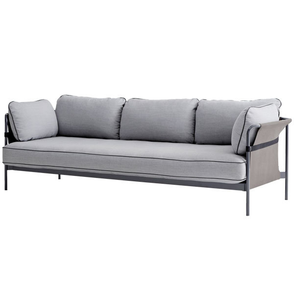 Hay Can sofa 3-seater, grey-grey frame, Surface 120 | Finnish Design