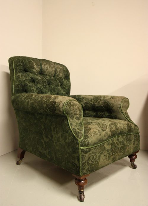 Large Antique Armchair By Shoolbred, London. - Antiques Atlas