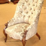 Antique rosewood button back armchair : Antique Armchair UK