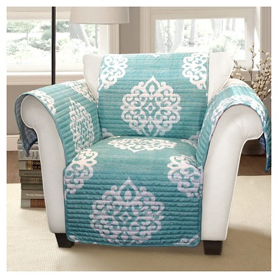 Blue Sophie Furniture Protector Blue Armchair Slipcover : Target