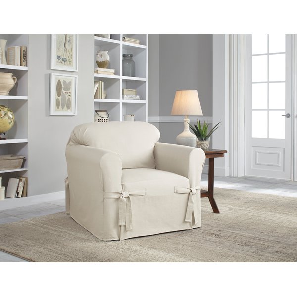 Serta Cotton Duck Box Cushion Armchair Slipcover & Reviews | Wayfair