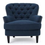Blue Pattern Accent Chair | Wayfair