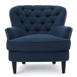 Blue Pattern Accent Chair | Wayfair