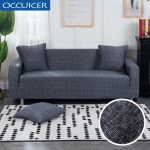 Cross pattern Sofa Cover Elastic Stretch Universal Slipcover for