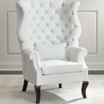 Pantages White Leather Wing Chair. I'm not as much as fan of the