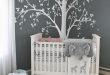 Baby Bedroom Home Art Decor Cute Huge Tree With Falling Leaves And