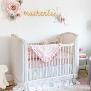 Baby Girl Crib Bedding | Pink Baby Girl Bedding | Pink Crib Bedding