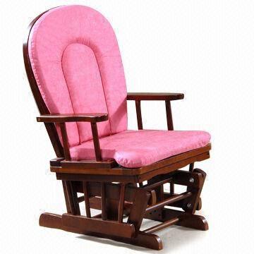 Baby Rocking Chair with Cushions, Made of Imported Rubber Wood
