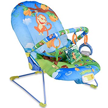 Amazon.com : Baby Bouncer Swing Rocker Reclining Chair With Toys