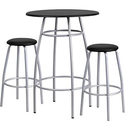 Amazon.com: Flash Furniture Bar Height Table and Stool Set: Kitchen