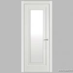 White Shatterproof Frosted Interior Glass Bathroom Door - Buy