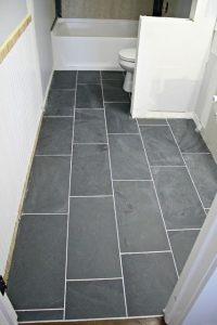 How to tile a bathroom floor (it's done!) | + DIY LIfe | Pinterest