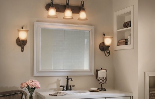 Bathroom Lighting - Vanity Lights & Wall Mount Fixtures