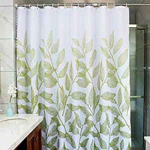 Amazon.com: MangGou Leaves Fabric Shower Curtain,Waterproof