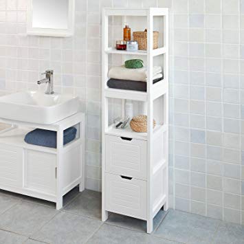 Amazon.com: Haotian FRG126-W, White Floor Standing Tall Bathroom