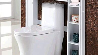 Amazon.com: Giantex Over-The-Toilet Bathroom Storage Cabinet Wooden