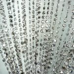 Amazon.com: Silver 3 ft x 6 ft Iridescent Faux Crystal Beaded