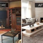 Beautiful living rooms:before and after of a sophisticated family room