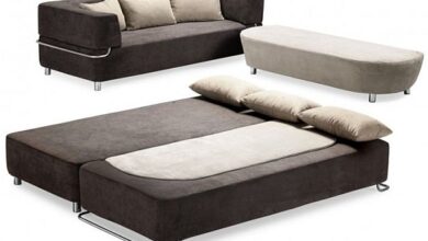 Functional 3-piece collection: sofa, bed and ottoman