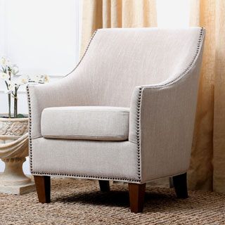 Abbyson Kimberly Fabric Nailhead Trim Armchair | Overstock.com